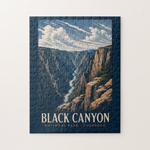 Black Canyon of the Gunnison National Park Modern Jigsaw Puzzle