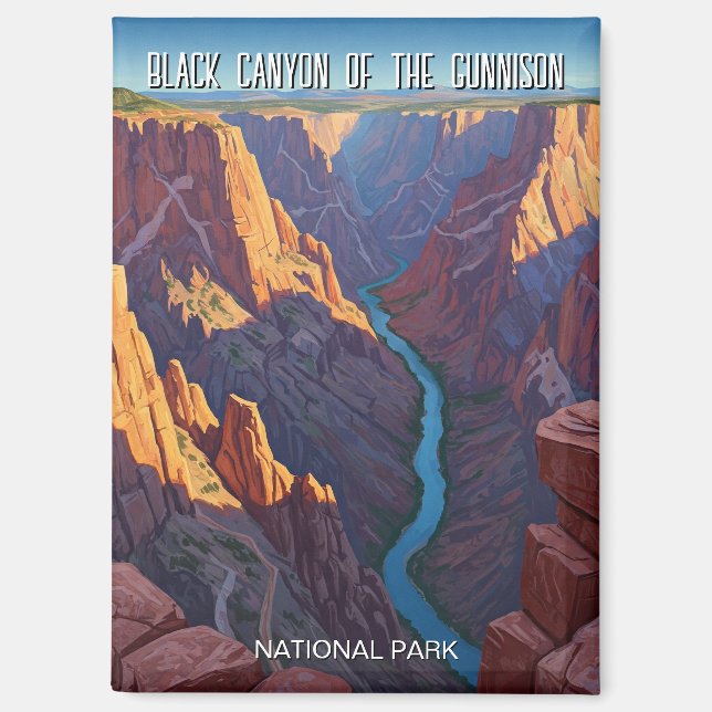 Black Canyon of the Gunnison National Park Travel Magnet (Front)