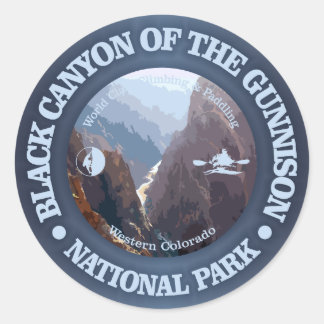 Black Canyon of the Gunnison NP (C) Classic Round Sticker