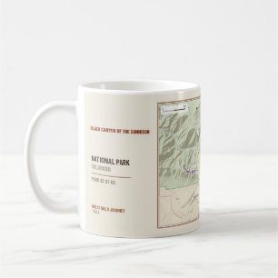 Black Canyon of the Gunnison NP Trail Map Mug