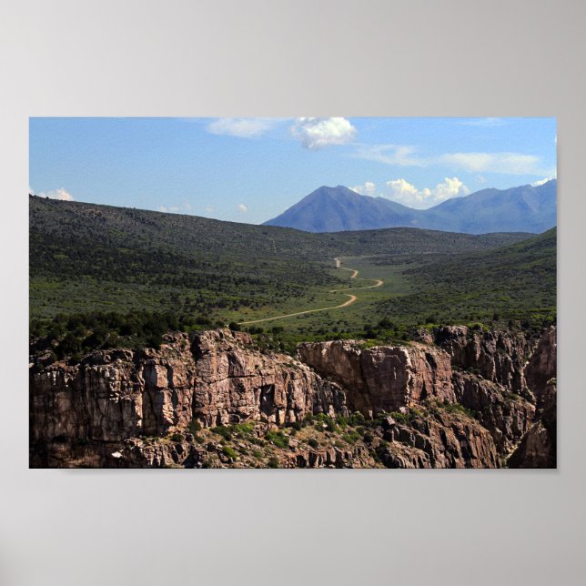 Black Canyon Road in Colorado Poster (Front)