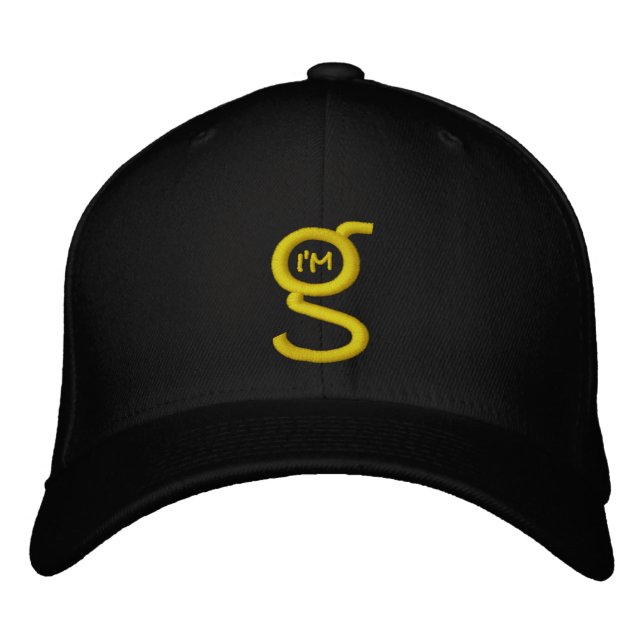 Black Cap w I'm G Embroidered Logo (Front)