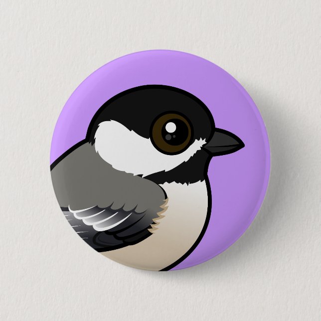 Black-capped Chickadee 6 Cm Round Badge (Front)