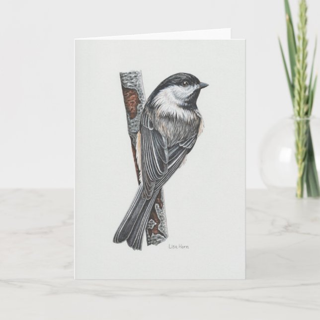 Black-capped Chickadee Art Card (Front)