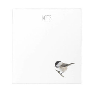 "black capped chickadee" bird notepad