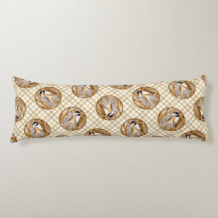Black-Capped Chickadee in Winter Original Photo Body Cushion