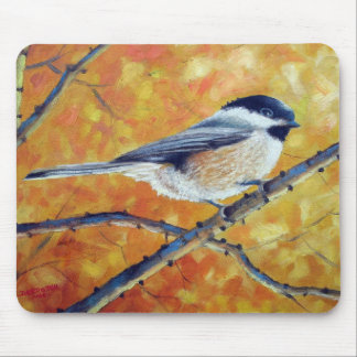 BLACK-CAPPED CHICKADEE MOUSE PAD