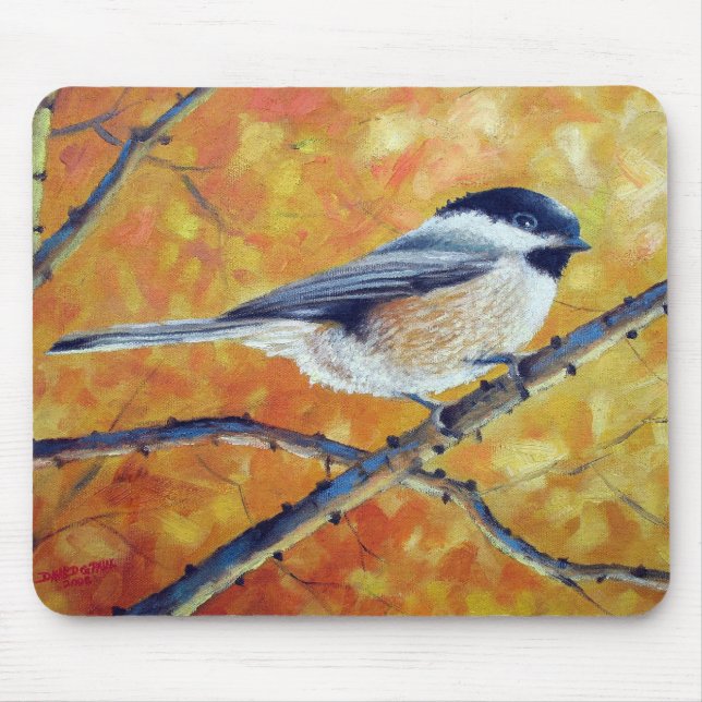 BLACK-CAPPED CHICKADEE MOUSE PAD (Front)
