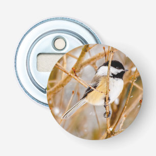 Black-Capped Chickadee - Original Photograph Bottle Opener