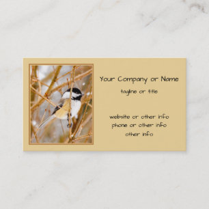 Black-Capped Chickadee - Original Photograph Business Card