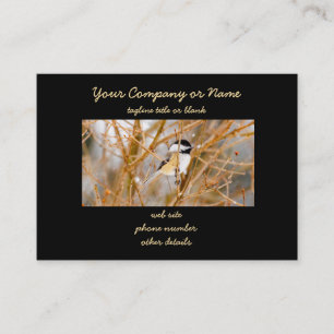 Black-Capped Chickadee - Original Photograph Business Card