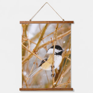Black-Capped Chickadee - Original Photograph Hanging Tapestry