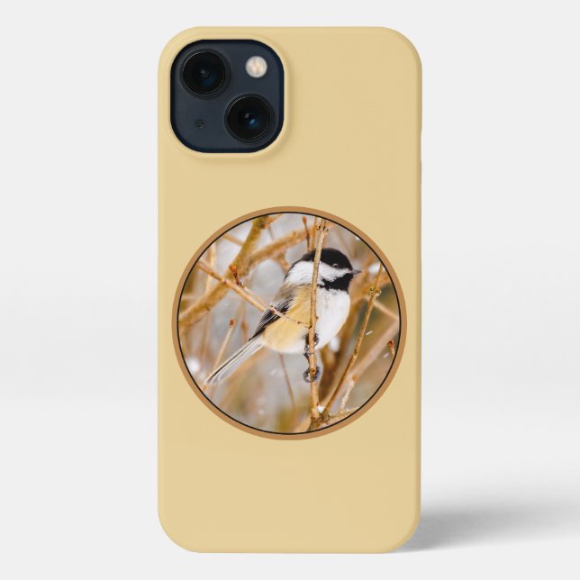 Black-Capped Chickadee - Original Photograph iPhone Case (Back)
