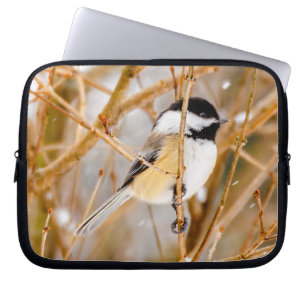 Black-Capped Chickadee - Original Photograph Laptop Sleeve