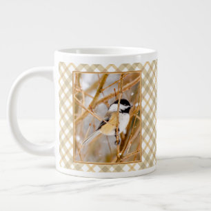 Black-Capped Chickadee - Original Photograph Large Coffee Mug
