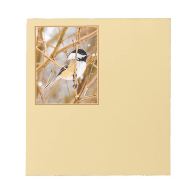 Black-Capped Chickadee - Original Photograph Notepad (Front)
