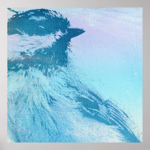 Black Capped Chickadee Print