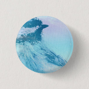 Black Capped Chickadee Print 3 Cm Round Badge