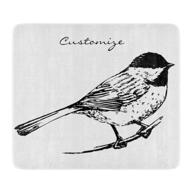 Black-capped Chickadee Thunder_Cove Cutting Board (Front)