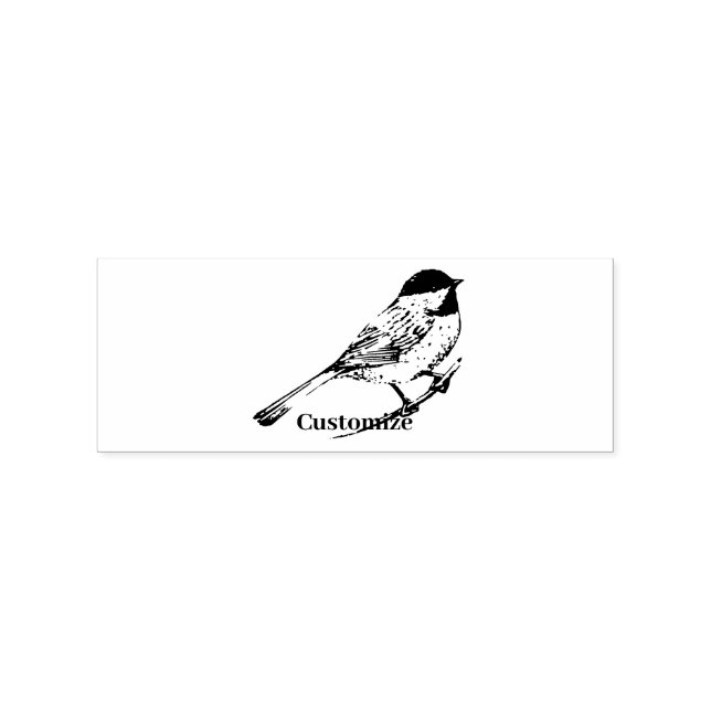 Black-capped Chickadee Thunder_Cove Rubber Stamp (Imprint)