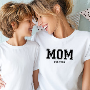Black CAPS Established Mom T-Shirt