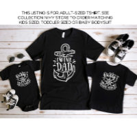 Black Captain Dad Daddy and Me Father's Day