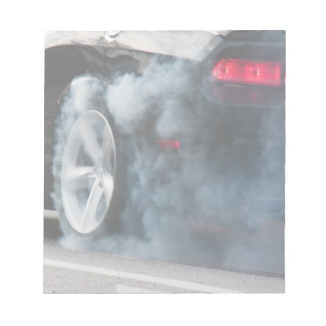 Black car burnout notepad (Front)