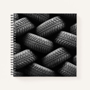Black Car Tires Notebook