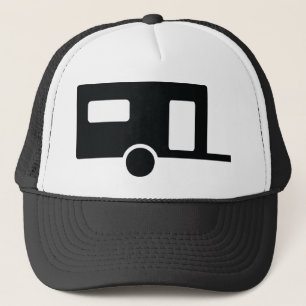 black caravan icon trucker hat