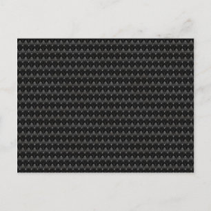 Black Carbon Fibre Alien Skin Postcard