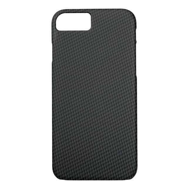 Black Carbon Fibre (faux) Case-Mate iPhone Case (Back)