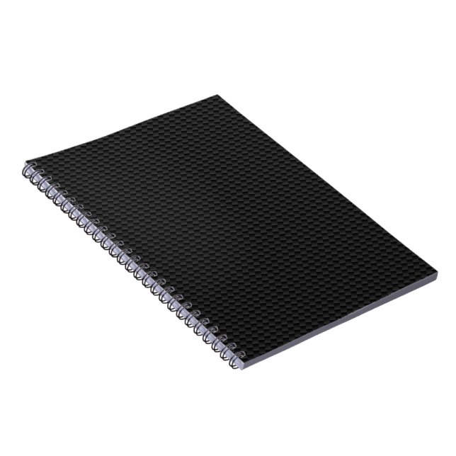 Black Carbon Fibre Notebook (Right Side)