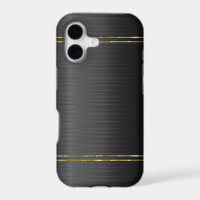 Black carbon fibre texture with gold accent