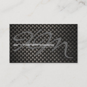 Black Carbon Fibre Textured Business Card
