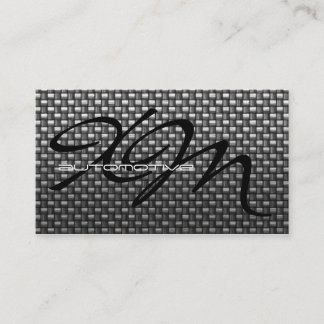 Black Carbon Fibre Textured Business Card