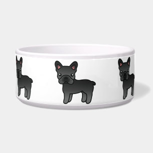 Black Cartoon French Bulldog