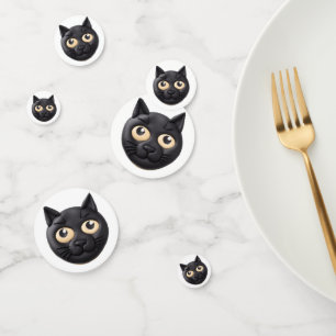 Black Cat 3D Inspired Confetti