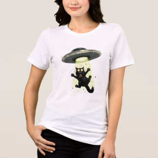 BLACK CAT ABDUCTION Tri-Blend SHIRT