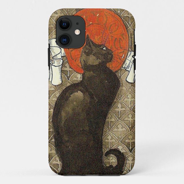 Black Cat, Alexandre Steinlen Case-Mate iPhone Case (Back)