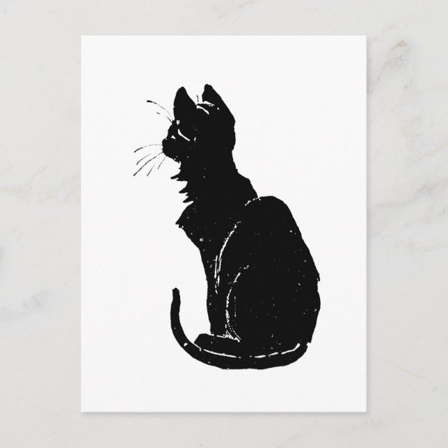 Black Cat, Alexandre Steinlen Postcard (Front)