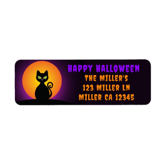 Black Cat and Full Moon (Front)