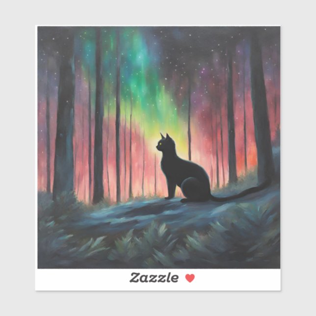 Black Cat and the Northern Lights (Sheet)