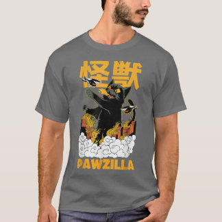 Black Cat Anime Manga Japanese Comic Fan Funny Cat T-Shirt