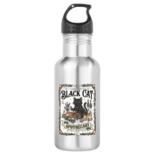 Black Cat Apothecary Cat Witchy Mystic Apothecary  532 Ml Water Bottle