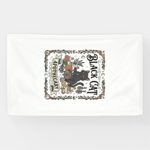 Black Cat Apothecary Cat Witchy Mystic Apothecary  Banner