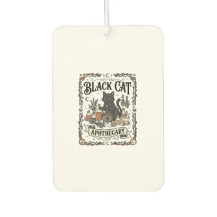 Black Cat Apothecary Cat Witchy Mystic Apothecary  Car Air Freshener