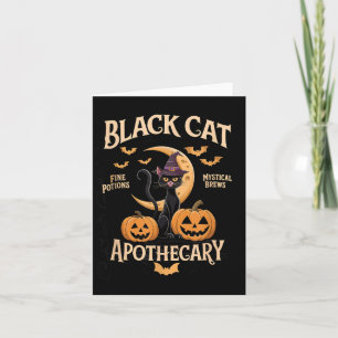 Black Cat Apothecary Halloween Enthusiasts Card