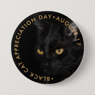 Black Cat Appreciation Day 7.5 Cm Round Badge