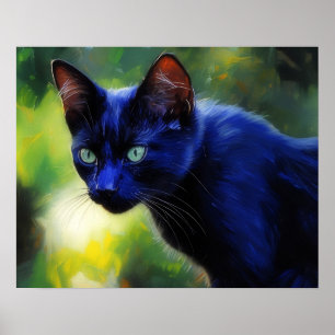 Black Cat Art Poster