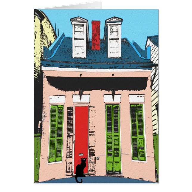 Black Cat at Pink Cottage (Front)